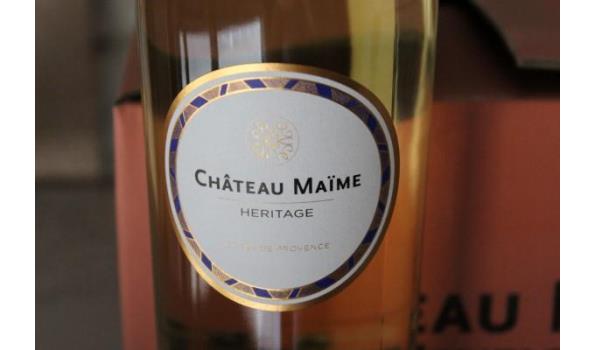 12 flessen à 75cl witte wijn Chateau Maïme, Heritage, Côtes de Provence